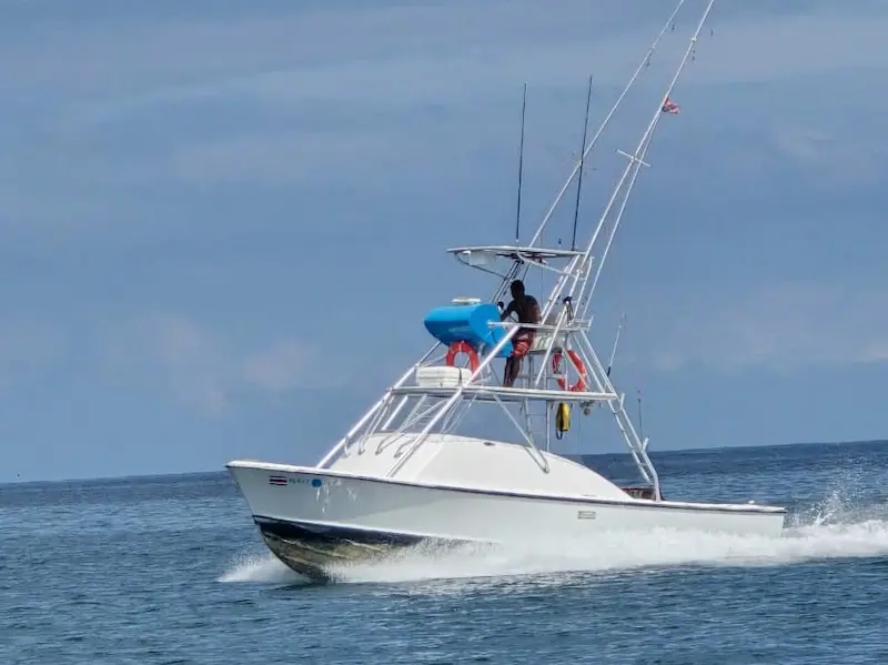 bertram-boat-flamingo-guanacaste Sport fishing boat in Playa Flamingo, Costa Rica
