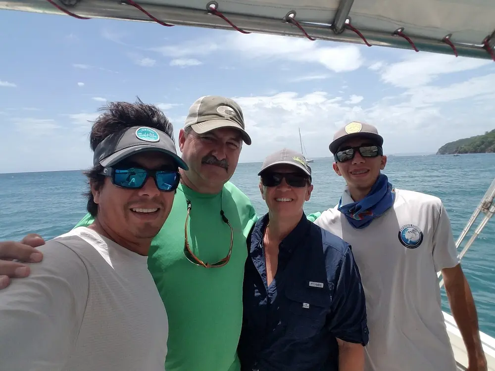 These are some of the guests fishing in Papagayo