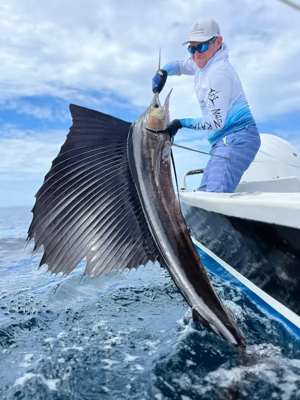Deep sea fishing charters onboard of Marlin Rayado in Gulf Papagayo