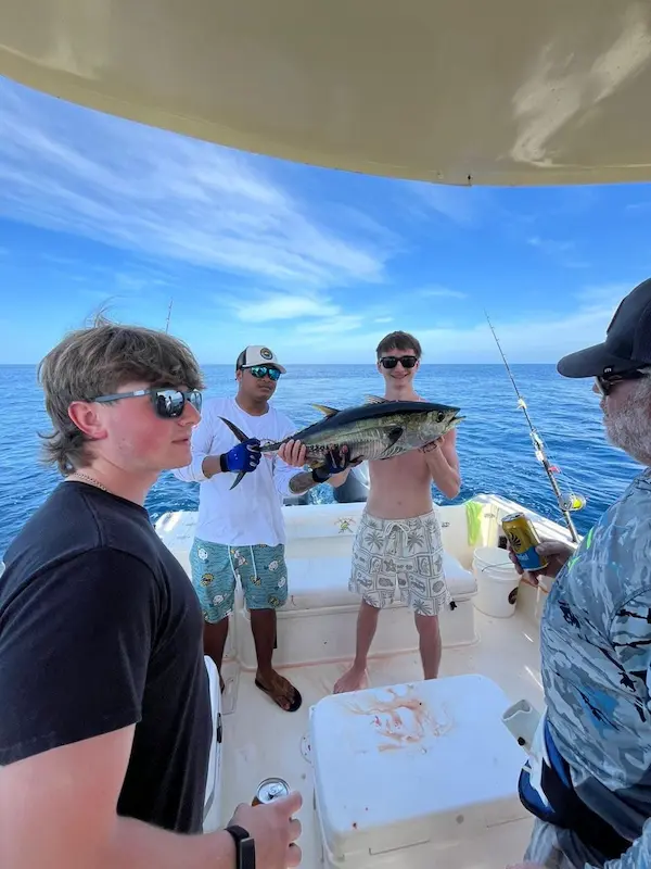 fishing-onboard-venture-boat Fishing onboard the Venture boat