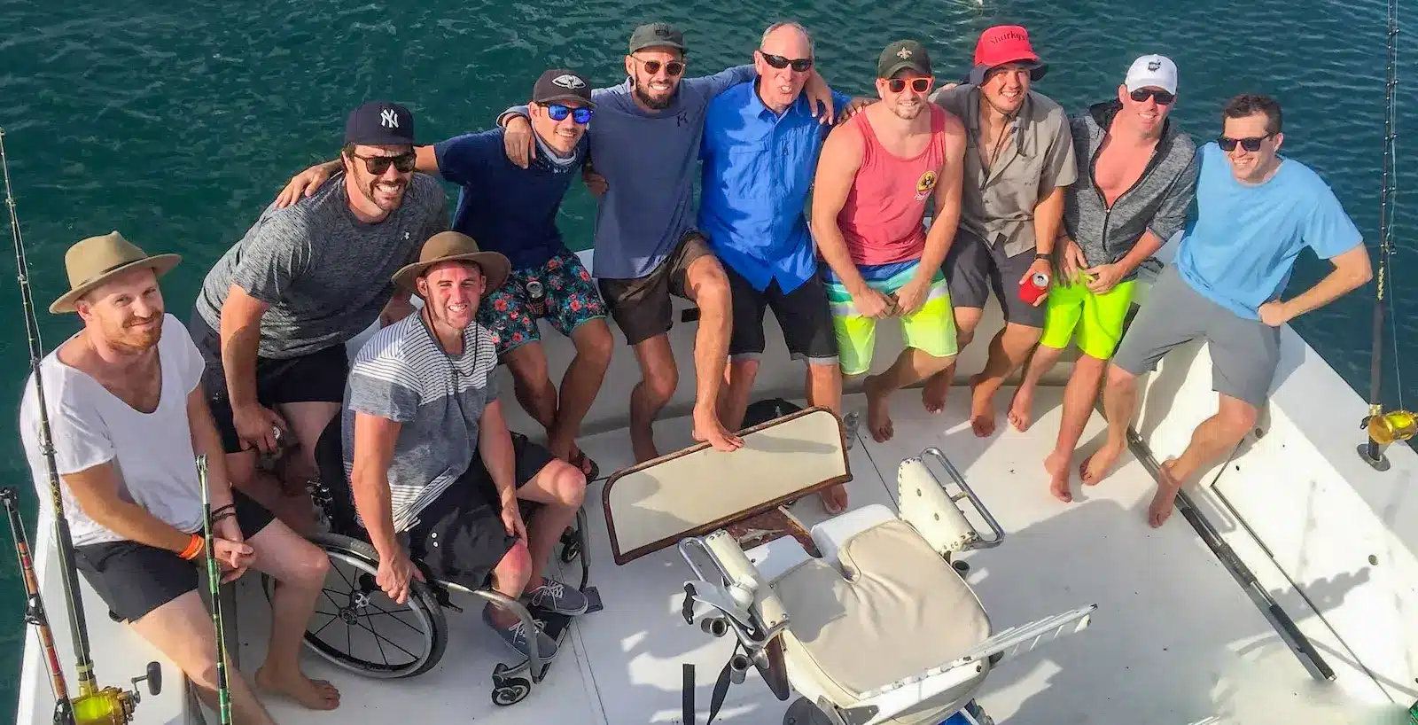 These guys are having fun in a group when have been fishing in Papagayo Fishing