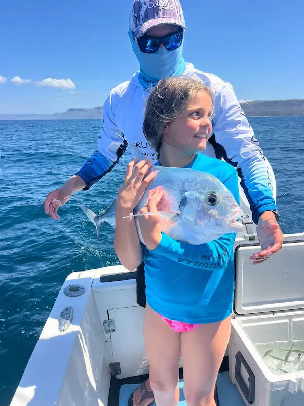 Inshore fishing onboard of Marlin Rayado boat in the Gulf Papagayo