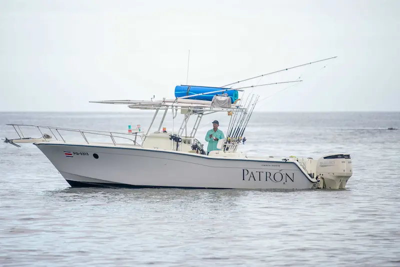 patron-boat-gulf-papagayo Sport fishing charters in the Patron boat in the Gulf Papagayo, Playas del Coco
