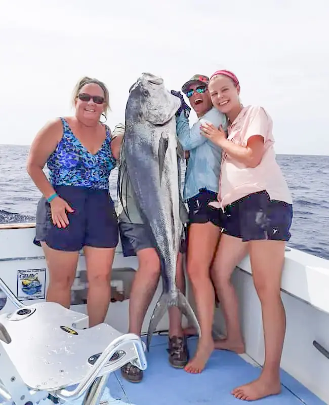 Rooster fish average size 50 pounds